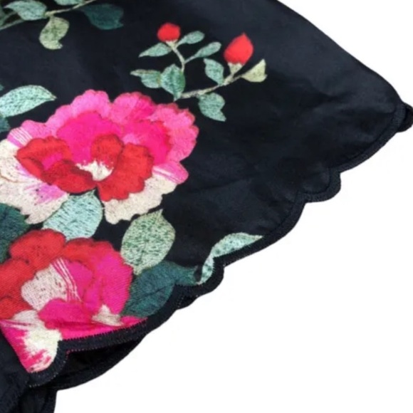 Johnny Was - Charlotte Rose Scalloped Silk Tunic - XL - Picture 16 of 16